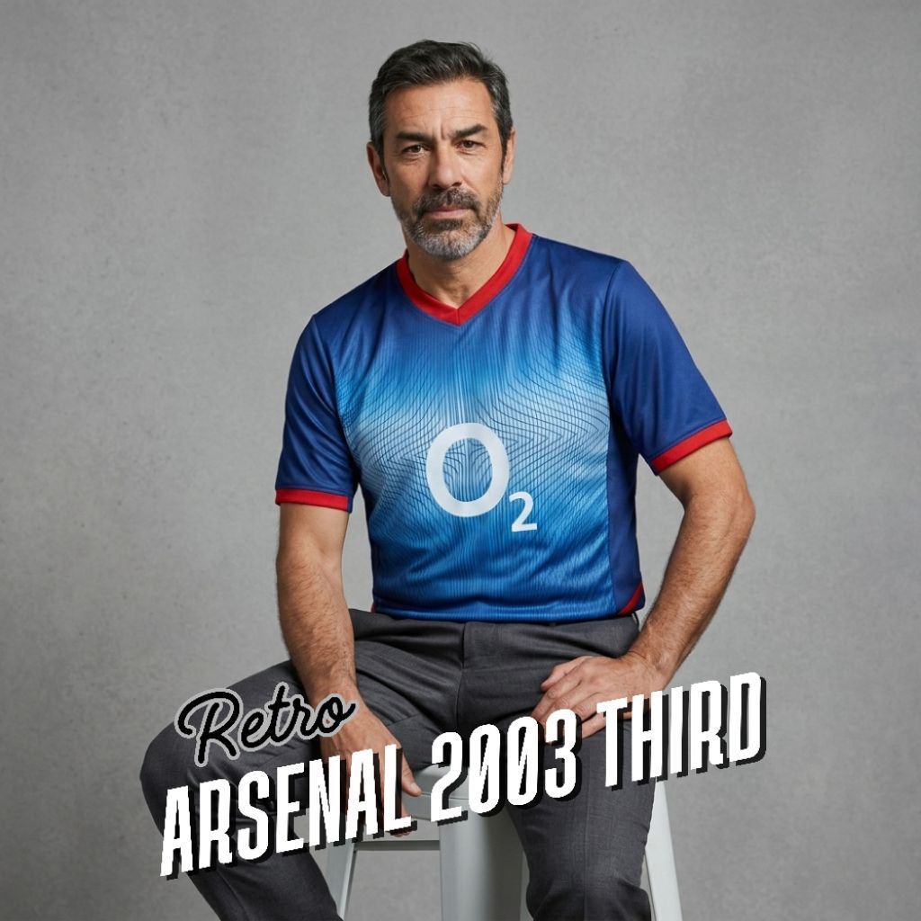 [NO RETUR] JJERSEY RETRO ARSENAL 2003 2004 THIRD SEPAKBOLA