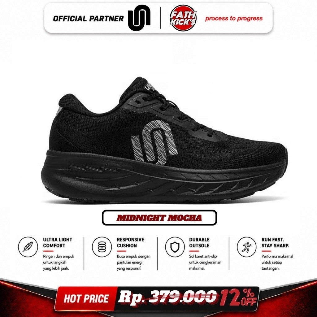 Sepatu UNERD WOMEN ORIGINAL | SWIFT MOVE MIDNIGHT MOCHA | Sepatu Running Wanita