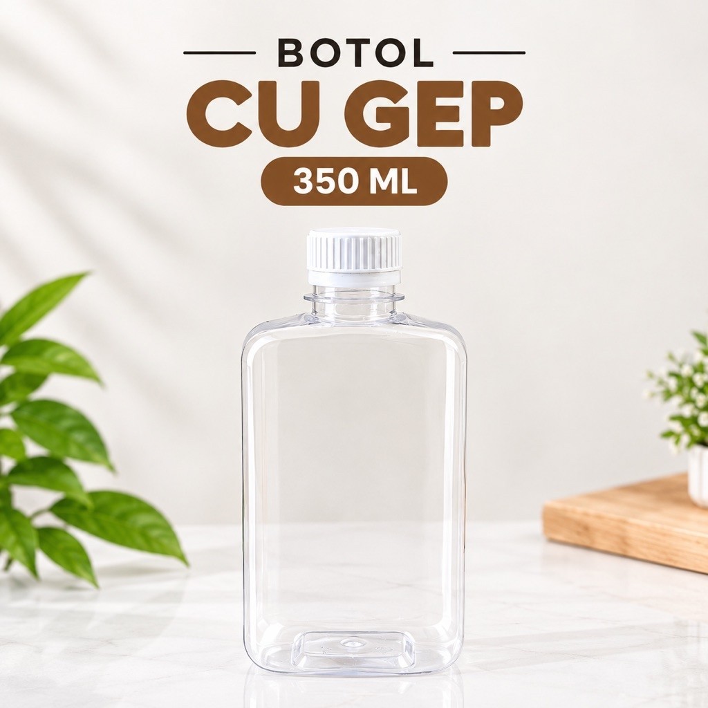 Botol Cu gep Mansion 350 ML botol plastik minuman unik