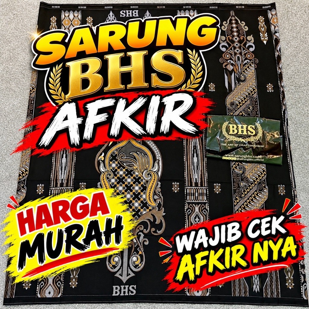 Sarung BHS AFKIR sge sgf sga BHS Cosmo kotak2 salur  BHS sutra BHS Mesres BHS murah termura BHS jadu