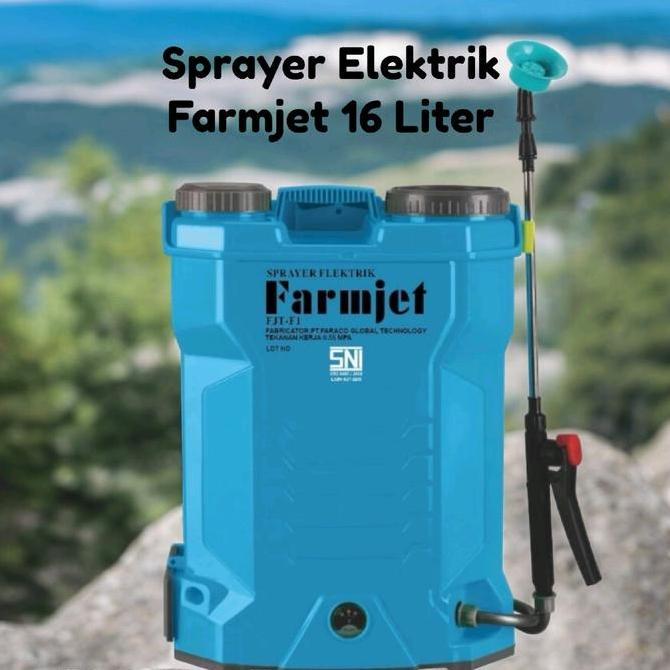 Semprotan Pertanian Cas Elektrik Tangki 16 Liter Baterai Charge Farmjet