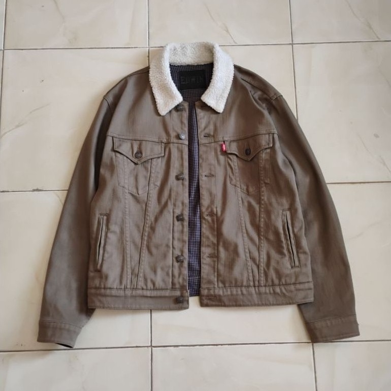 Trucker jacket edwin sherpa lined