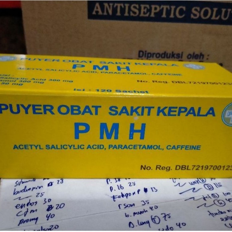 BOX puyer PMH obat sakit kepala ISI 120 SACHET