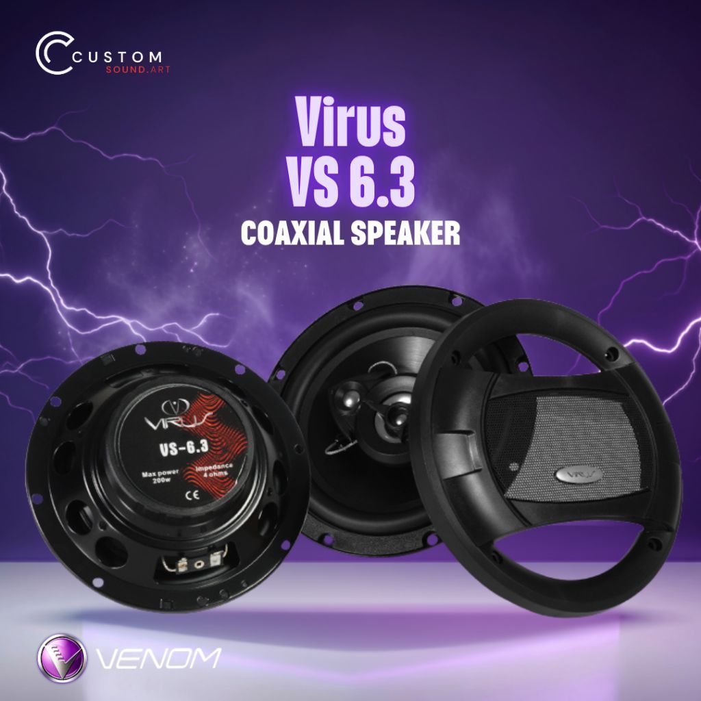 Venom Virus VS 6.3 Coaxial Speaker venom