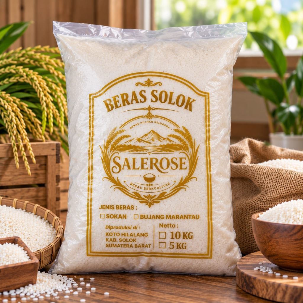5 kg Beras Solok Jenis cisokan/Beras Sokan Super Asli Solok Solok-Padang