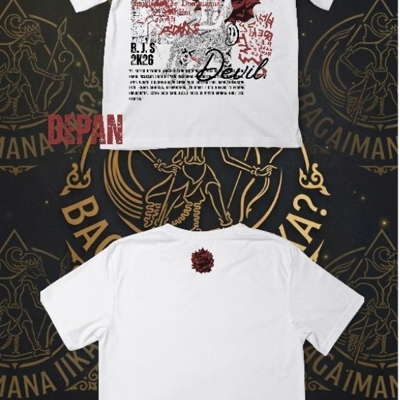 T-Shirt Kaos Baju Wayang Kulit Dursasana