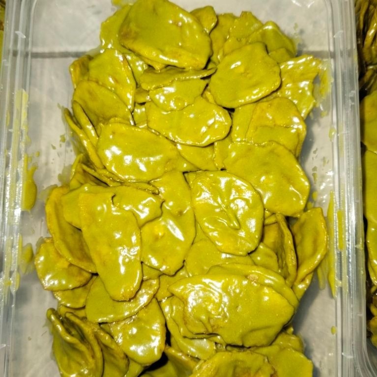 keripik pisang lumer matcha