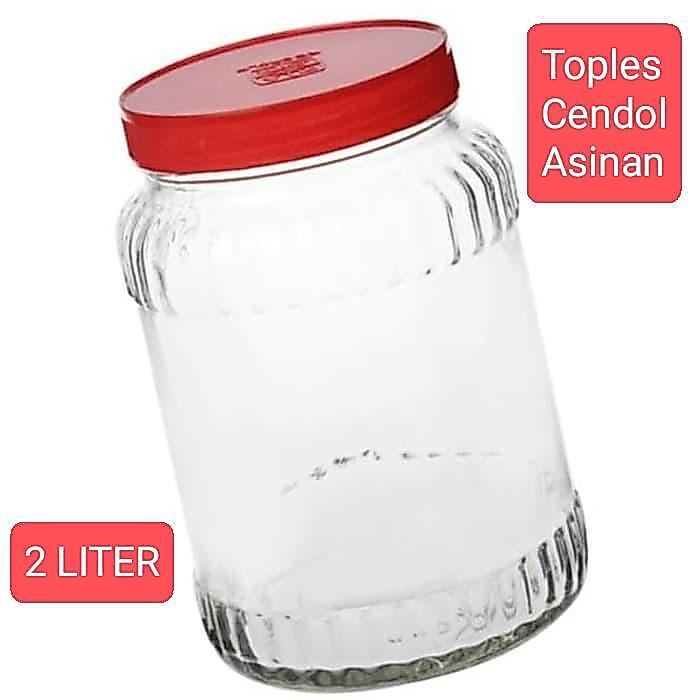 Toples Cendol 2L/ Toples Kaca Beling/ Toples Jadul/ Toples Es Campur