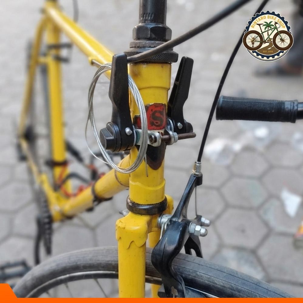 breniadya shifter sepeda 3x9 speed downtube shifter stem dan frame sepeda classic jadul vintage  ope