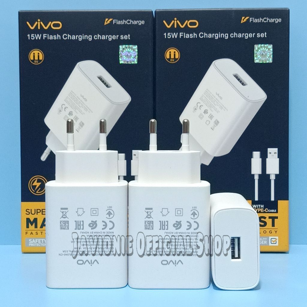 Charger Casan Carger Cas VIVO Original MICRO USB Y1s Y11 Y12 Y12i Y12s Y15 Y15s Y17 Y19 Y20 Y20i Y20