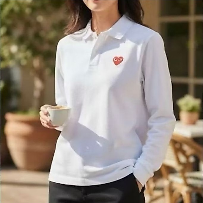 Kaos Lerah Play Love CDG Lengan panjang