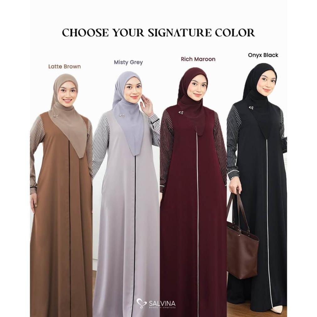 VIONA DRESS BY SALVINA HIJAB |DRESS POLOS |DRESS SALUR |GAMIS |SALVINA