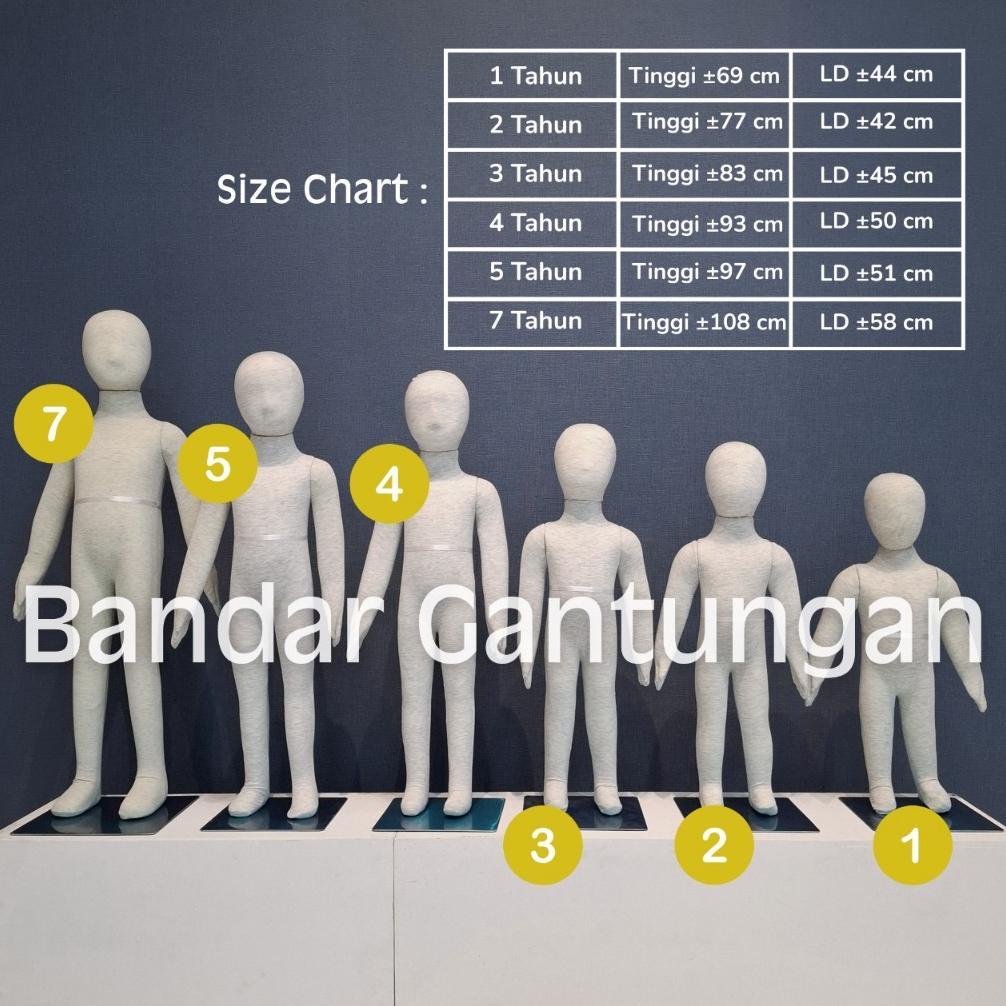 Patung Display Manekin Full Body Foam Anak Manekin Foam Busa Manekin Dummy Boneka Jahit Manekin Busa