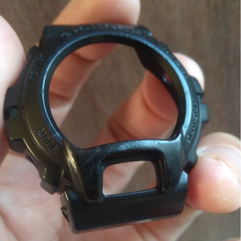 Casio Bezel Original Bekas Copotan G-Shock DW-6900 MS Kondisi Agak Tempur