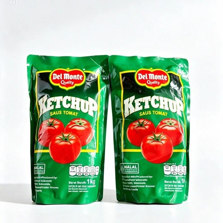 Delmonte Saus Tomat Pouch 1 Kg / Delmonte Saus Tomat