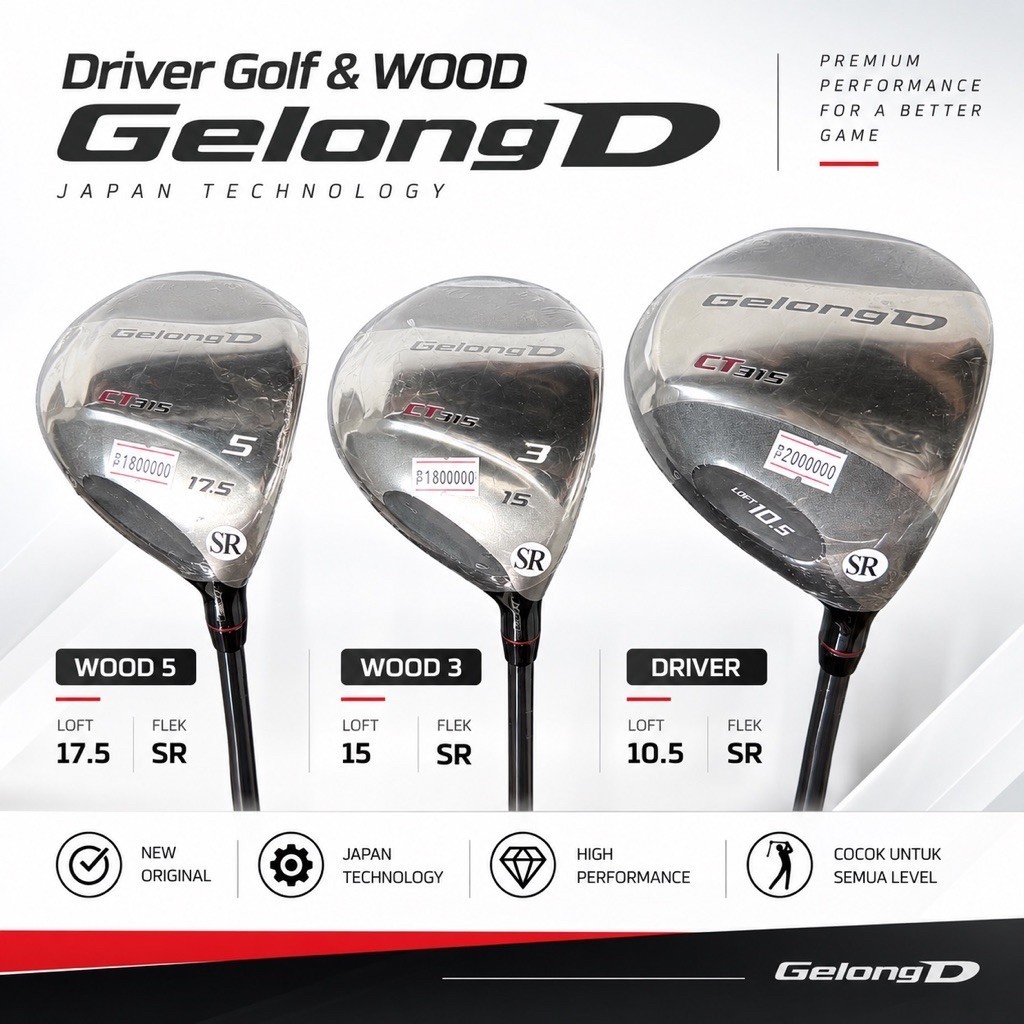 Stick Golf Driver Wood Forteen Bekas Original