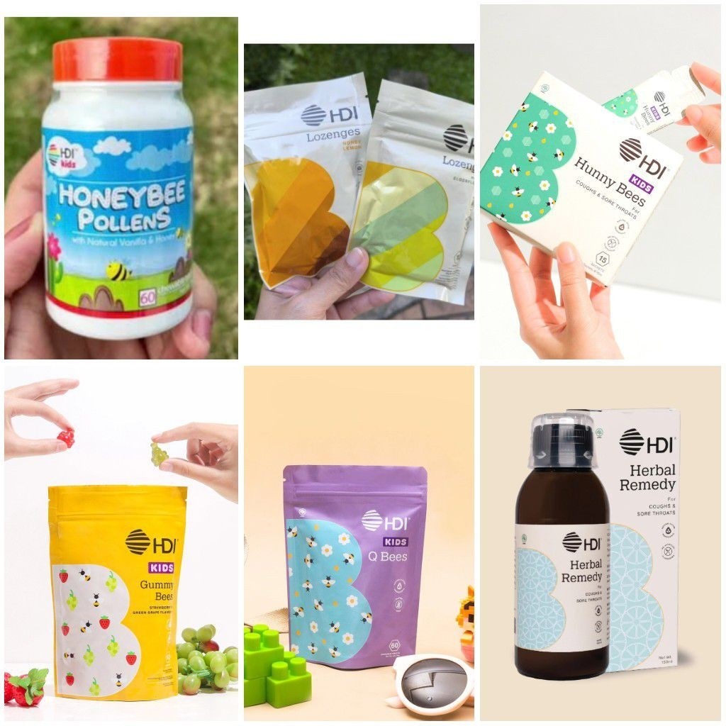 Honey Bee Pollens HDI exp 2028 , HDI KIDS Gummy Bees Original , HDI KIDS Q Bees original , HDI KIDS 