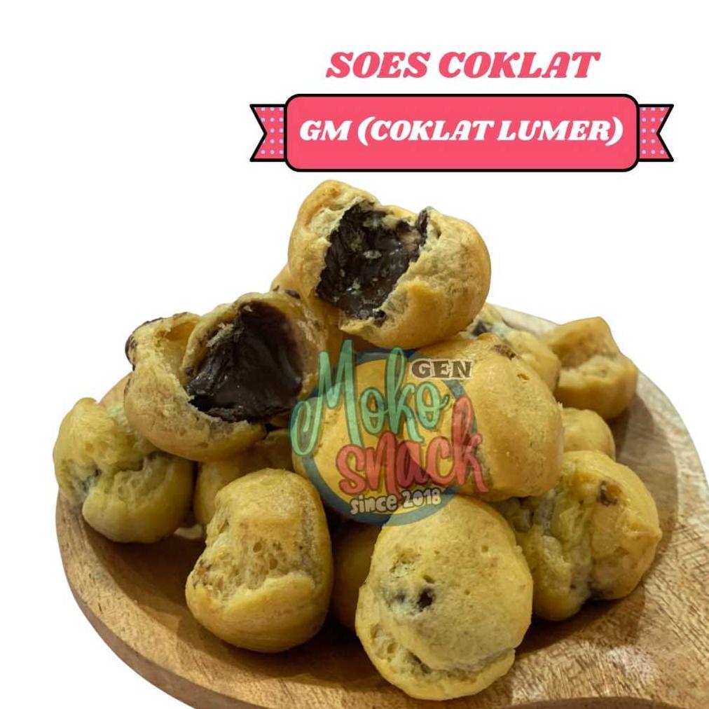 Soes Kering isian COKLAT LUMER, COKLAT DARK, DOUBLE CHOCO, VANILL, DAN KEJU 250gr