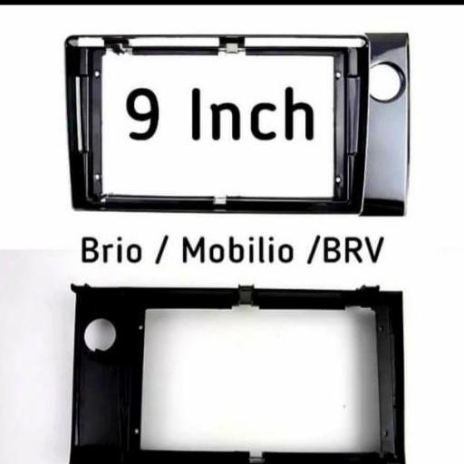 frame double din android 9 inch brio/mobilio/brv