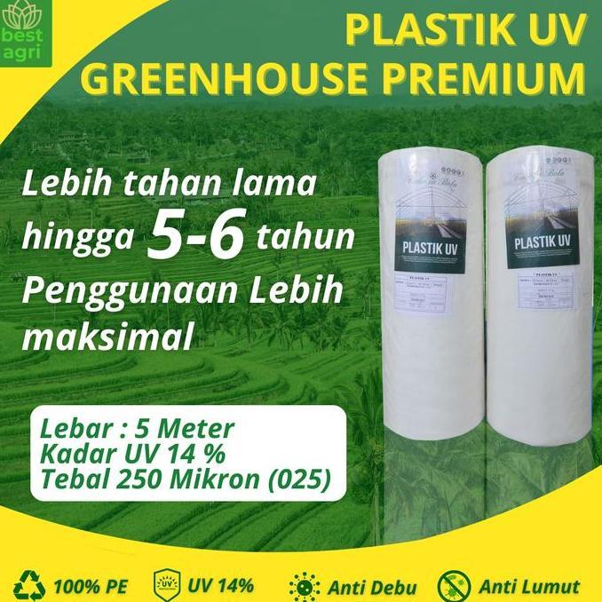 Plastik UV Lebar 5 Meter Tebal 250 mikron