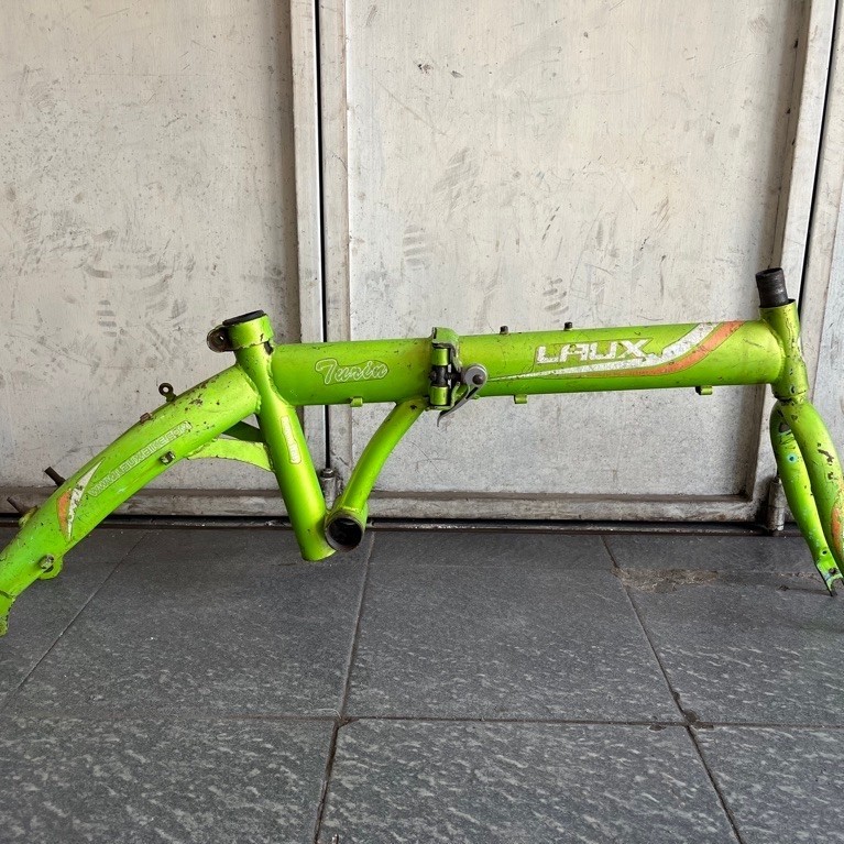 Frame Fork Sepeda Lipat 16 Laux Turin Ori