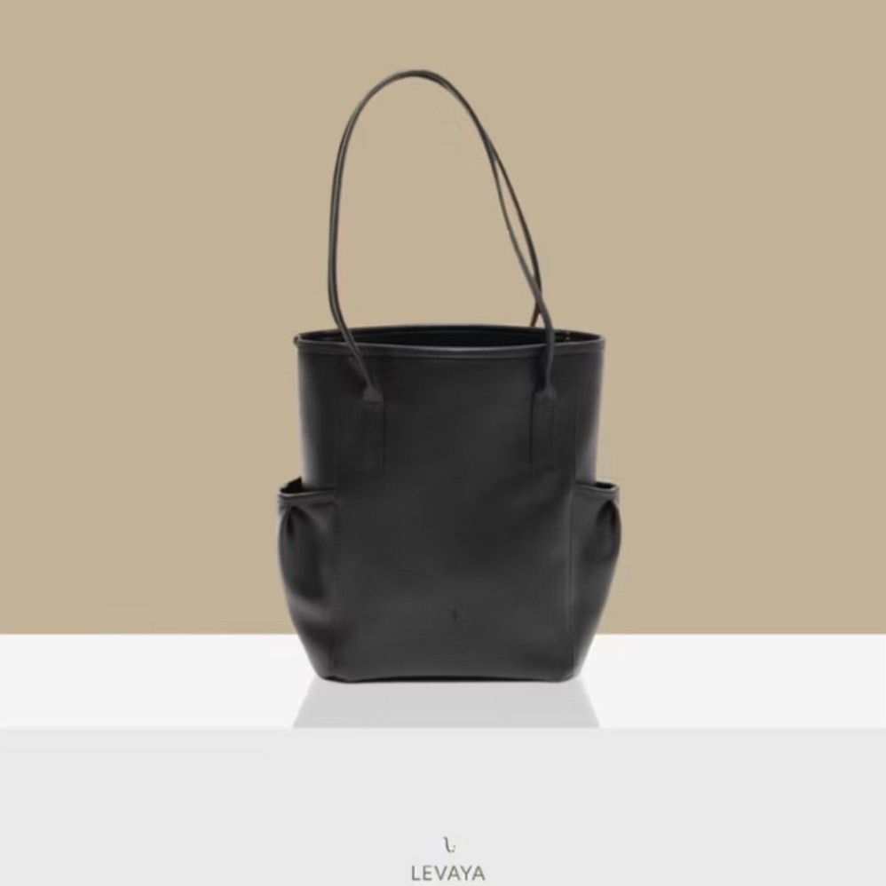 LEVAYA Lula Totebag - Black - Tas Kuliah Wanita PRELOVED
