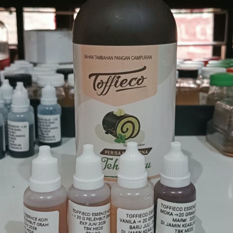 TOFFIECO FLAVOUR VANILA ESSENCE REPACK 20 G EXP 2028 DIJAMIN KEASLIANNYA