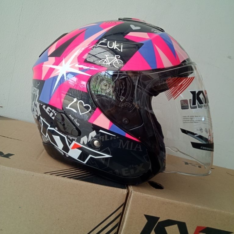 HELM KYT KYOTO REPAINT ESPARGARO BLACK
