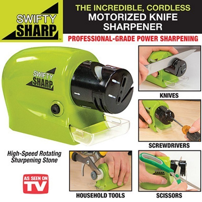 Swifty sharp / Alat Pengasah Pisau Otomatis / Alat Asah Pisau Gunting
