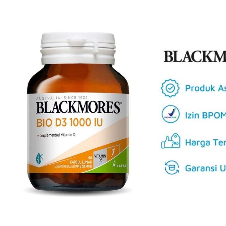 Blackmores Bio D3 1000 IU Vitamin D3 Halal BPOM