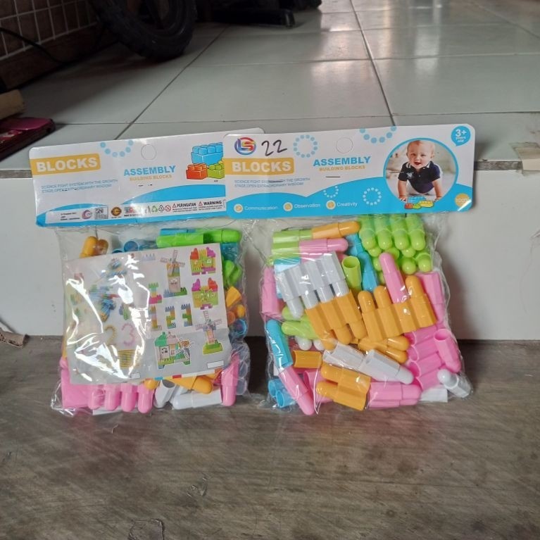 Mainan Anak Block Paku Assembly LB8