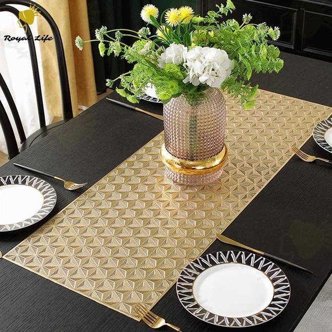 Royal Taplak Meja Makan Tamu Aesthetic Table Runner Elegan Taplak Meja Eropa Ringan Dan Mewah Taplak