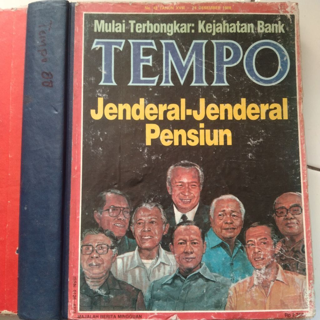 Majalah Bundel TEMPO edisi tahun 1988 & 1989 majalah Berita Mingguan Politik & Ekonomi