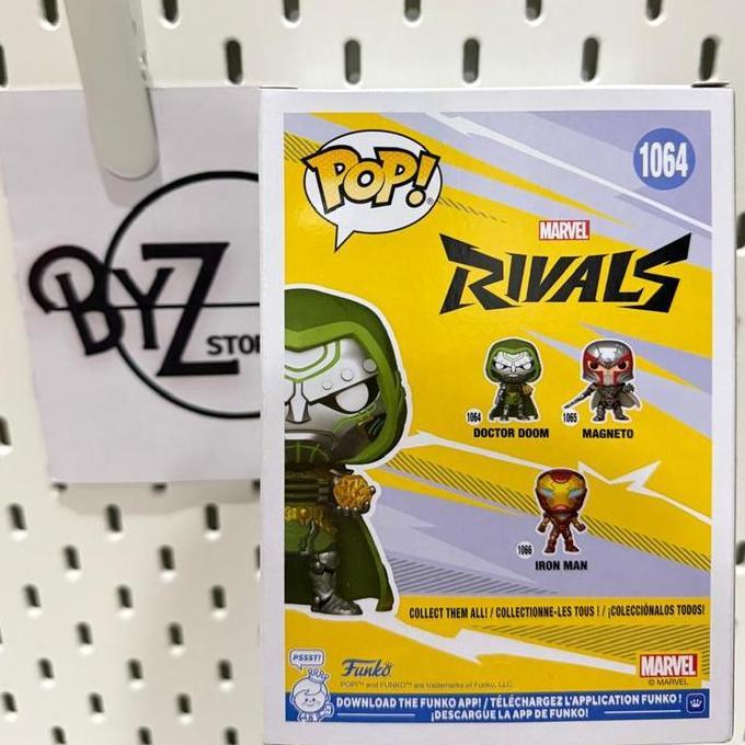 FUNKO POP MARVEL RIVALS FUNKO 1064 DOCTOR DOOM / FUNKO POP MARVEL RIVALS FUNKO 1066 IRON MAN FREE PR