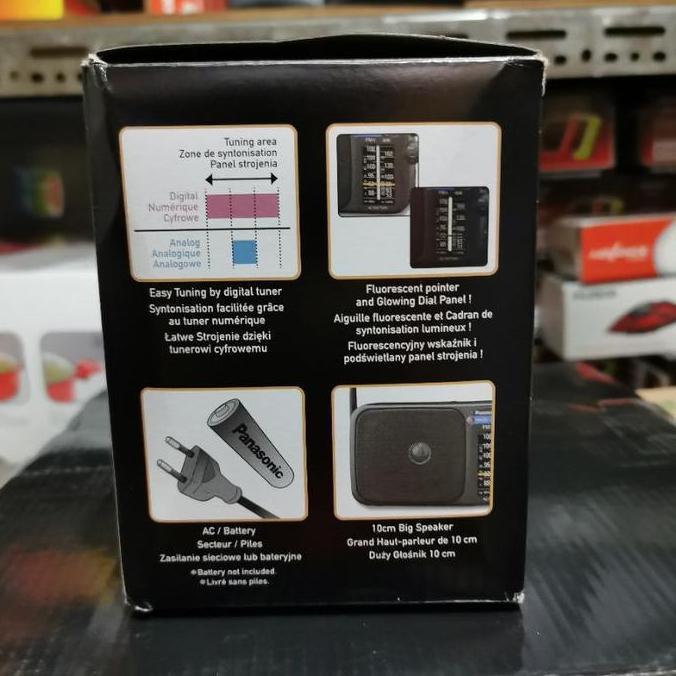 Panasonic Radio Jadul RF-2400D AC DC Baterai AM FM Tuner Digital LED 10cm Speaker 770mW Output Mono 