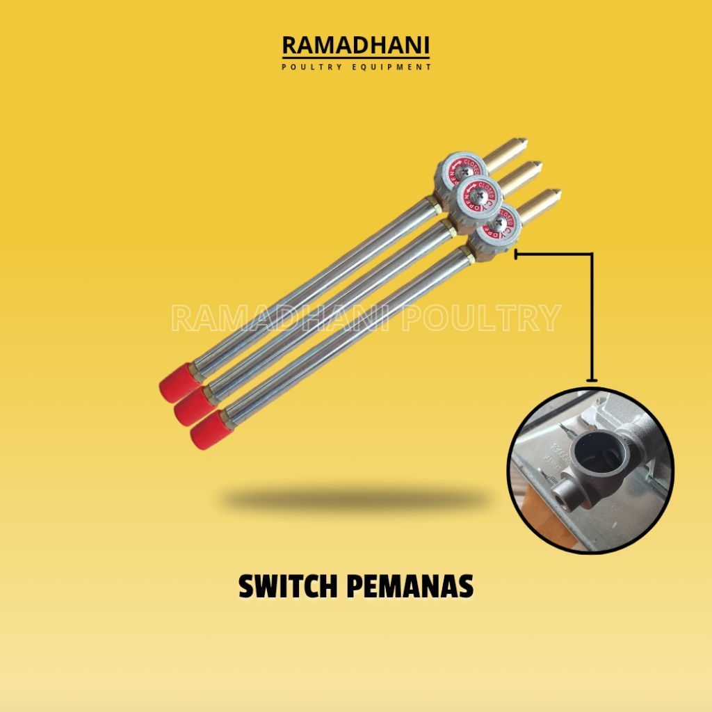 Switch Pemanas Brooder Mensana Gasolec Medion IGM Kran Pemanas