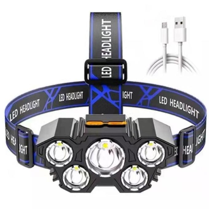 SENTER KEPALA MINI 5 LED 30W / SENTER KEPALA MINI CAS