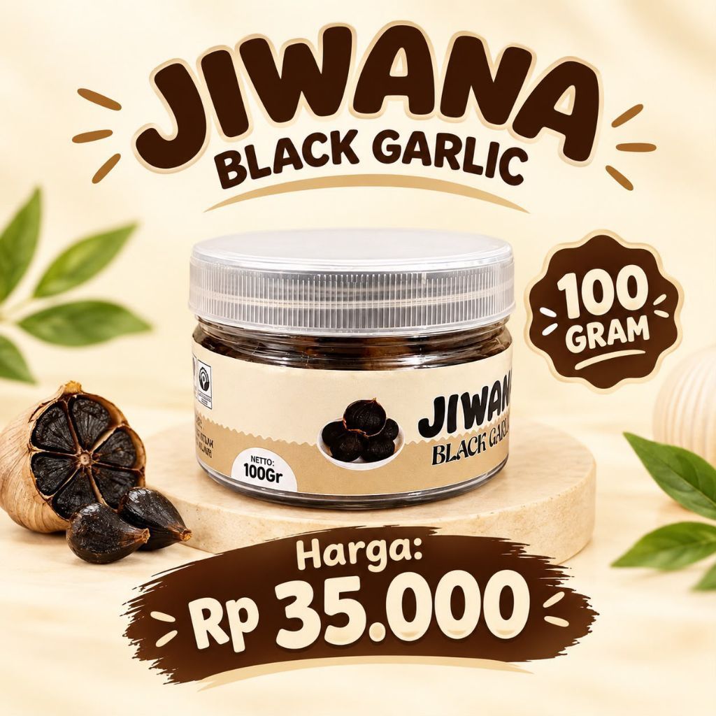 JIWANA Bawang Hitam Bawang Hitam 100 Gram