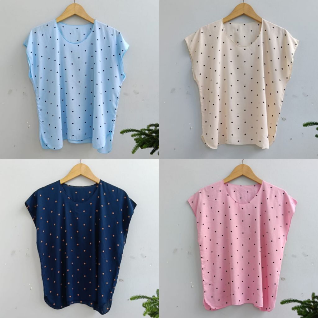 Atasan Wanita bahan rayon motif LD 110 //atasan  yukensi