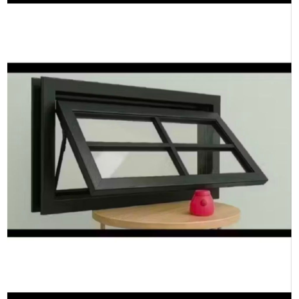 jendela Boven aluminium ornament murah (free packing kayu)