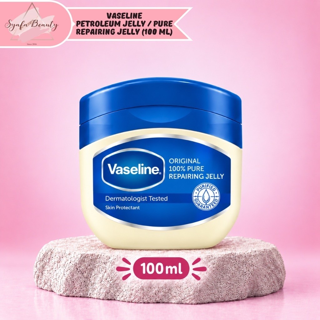 [VASELINE] - Vaseline Repairing Petroleum Jelly Original 100% (100 ml)