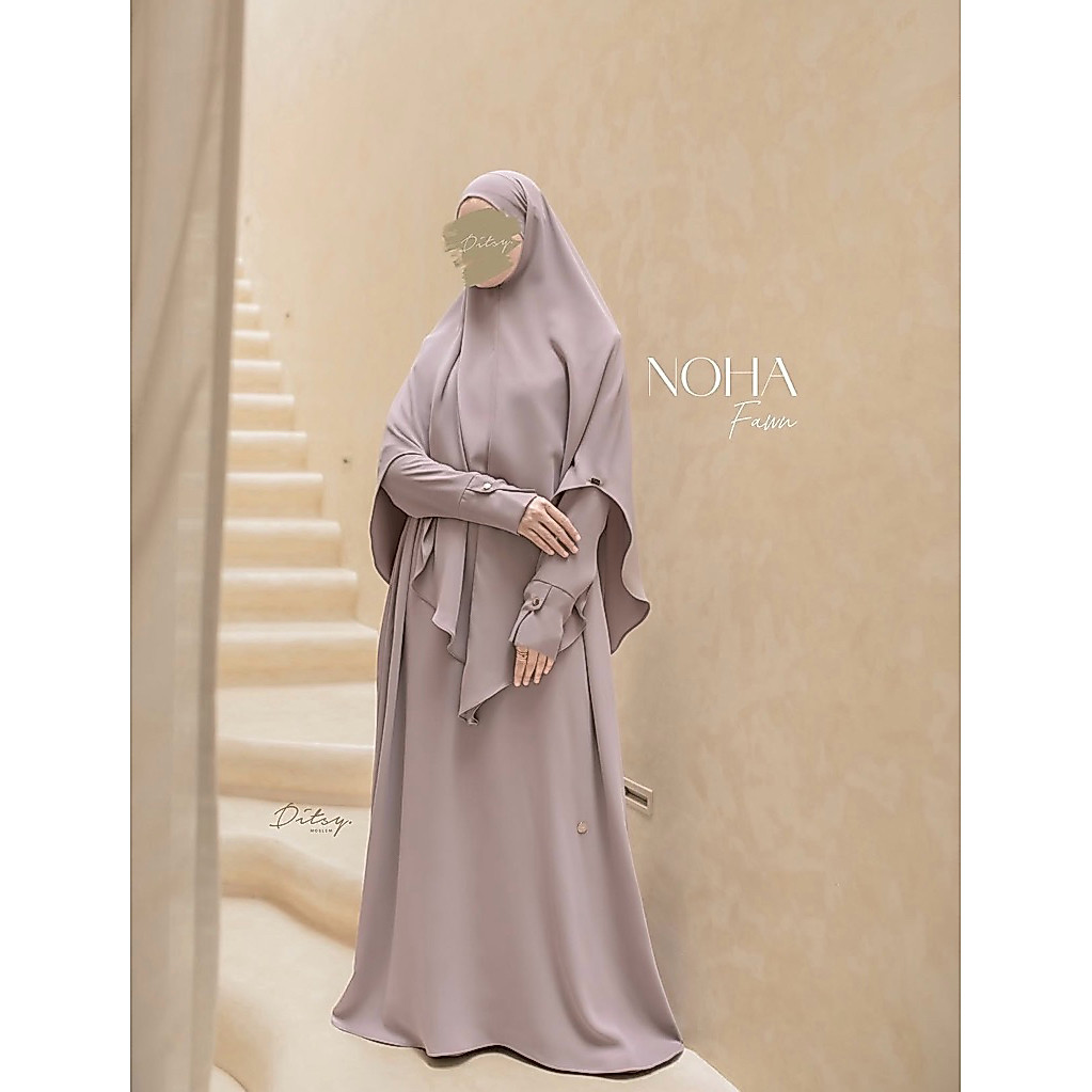 DITSY MOSLEM SIAP KIRIM  GAMIS POLOS KHIMAR