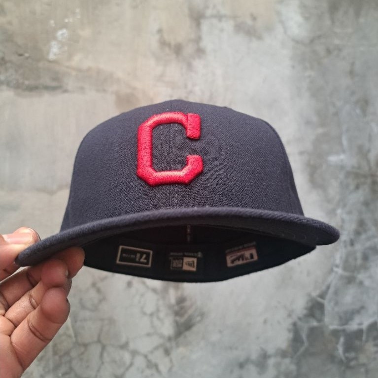 topi second original 59fifty cleveland indians size 7 3/8