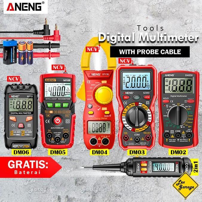 Multimeter Avometer Multitester Digital Tang Ampere Digital Aneng