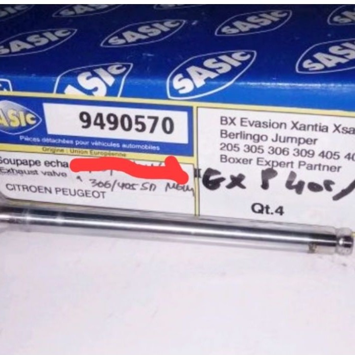 Klep Exhaust Peugeot 405 SR, 306