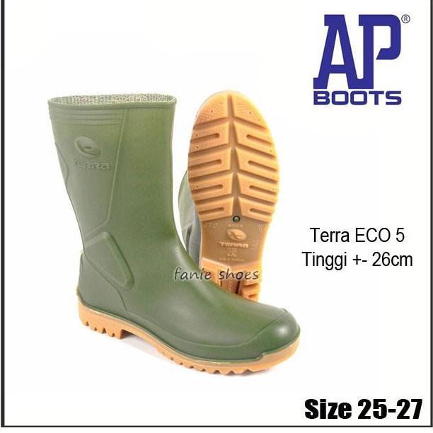 AP Boots ECO 5 Sepatu Boot Air Hijau Pendek Dewasa Shoes