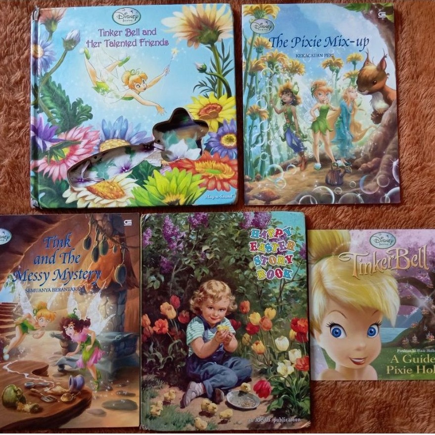 Bundle Buku Rare Disney Fairies Tinkerbell & Happy Easter Storybook