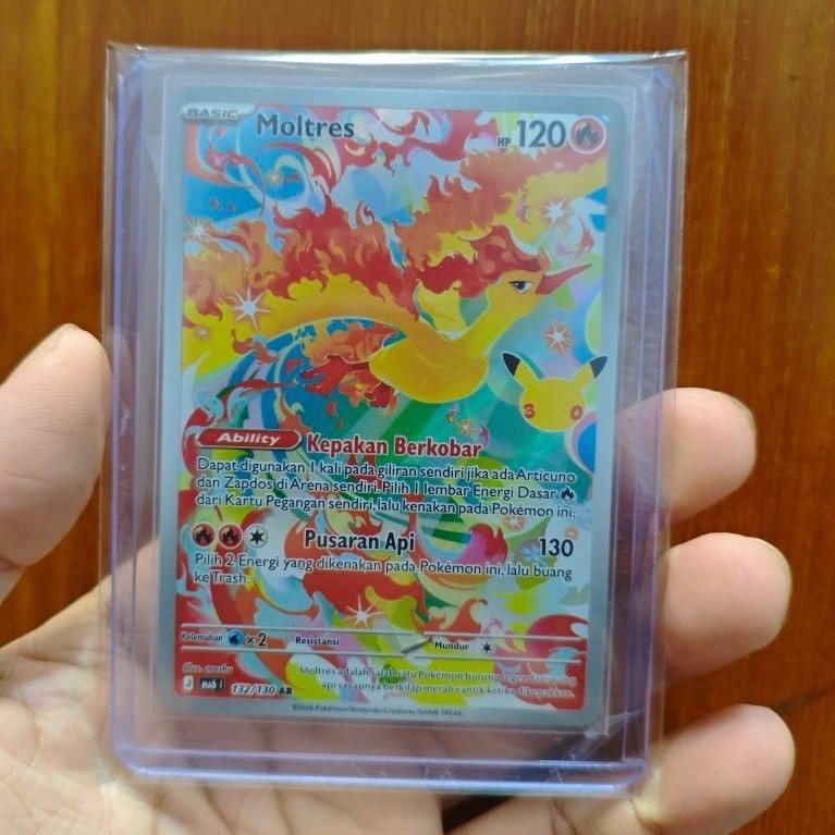 Moltres AR Pokemon TCG 30th Anniversary