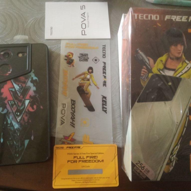 Tecno Pova 5 8/256 Hurricane Blue Second Fullset like new