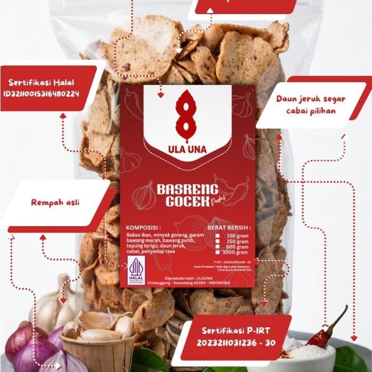Basreng Gocek ulauna pedas dan original